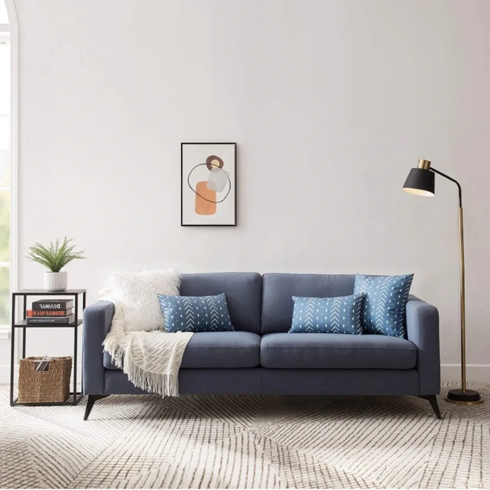 Luxury Home | Boho Chic Blue & White Geo Tribal Print Throw Pillow Covers